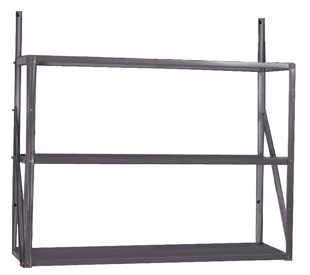 Telescoping 3-Tier Galvanized Steel Shelf Kit