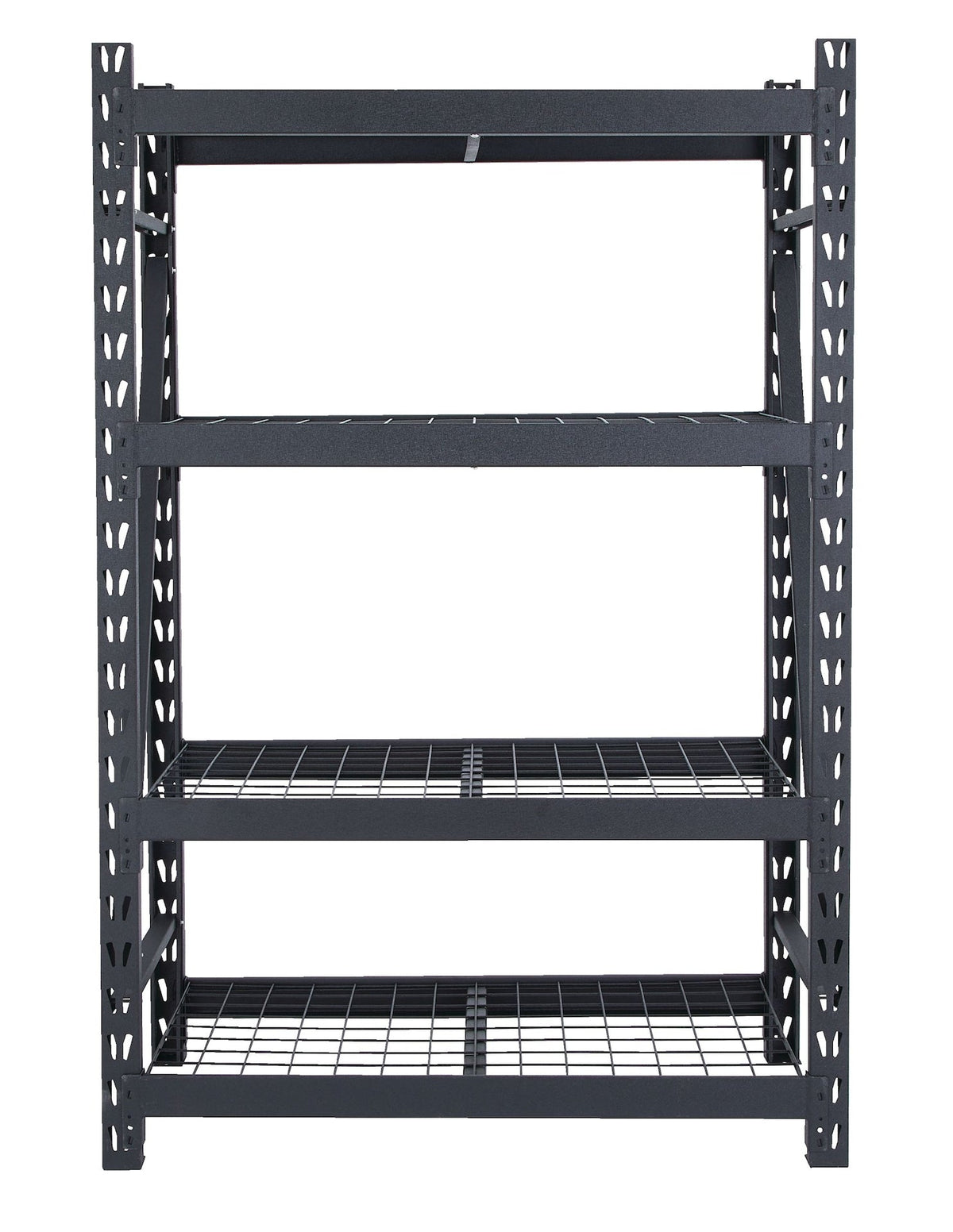 Adjustable 4-Shelf Heavy Duty Steel Metal Storage Rack / Shelving Unit, 48 x 24 x 72-in
