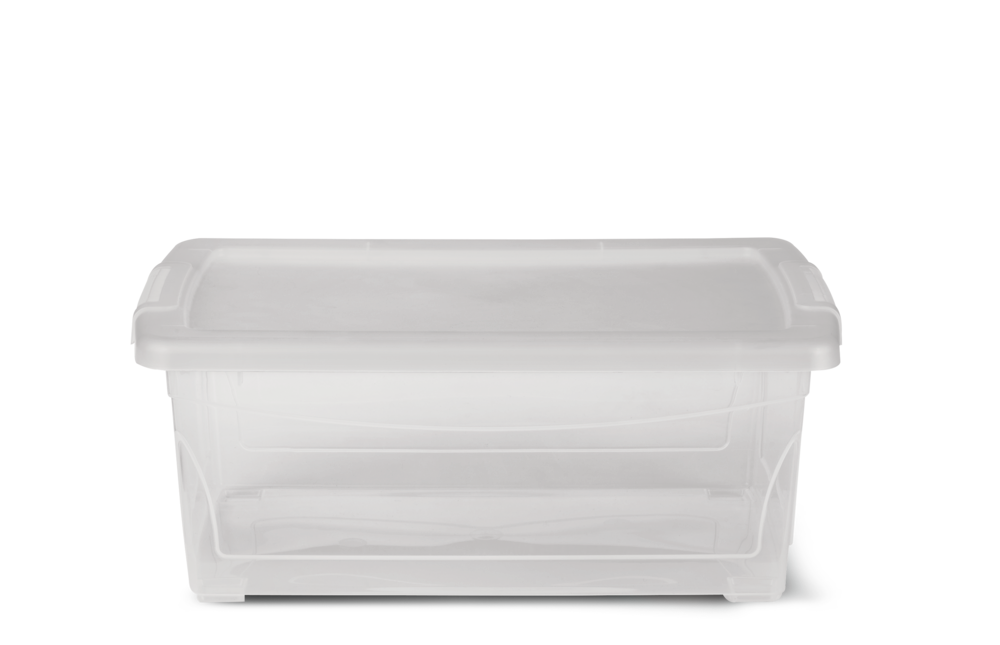 Clarity Transparent Storage Box with Lid, 15-L