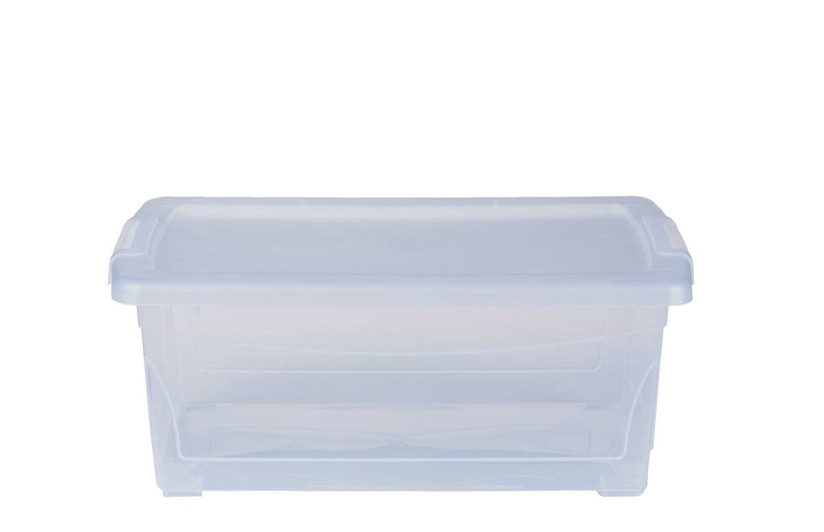 Clarity Transparent Storage Box with Lid, 15-L