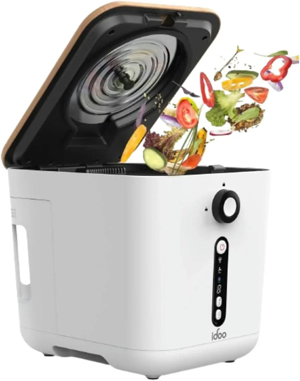 Upgrade version of the electric composting machine for the kitchen, 3-liter intelligent desktop composting machine, indoor without odor, equipped with detachable activated carbon filter, automatic food recycling composting machine W8781