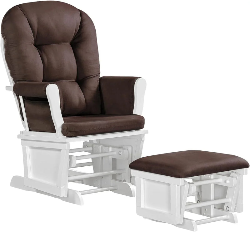 Lennox Furniture Glider Rocker Combo Espresso Beige S3625