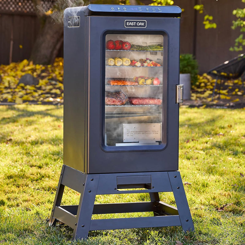 30-inch electric oven | Built-in meat detector and outdoor-specific stand | Up to 6 times longer baking time, adjustable side spice loader | With a 725 square inch cooking area, it can achieve more baking effects P1235