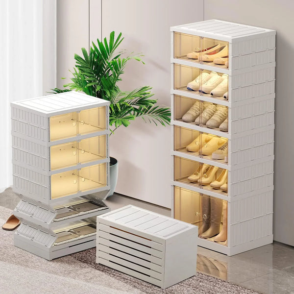 9-Tier LARGE Stackable Plastic Shoe Rack S1995