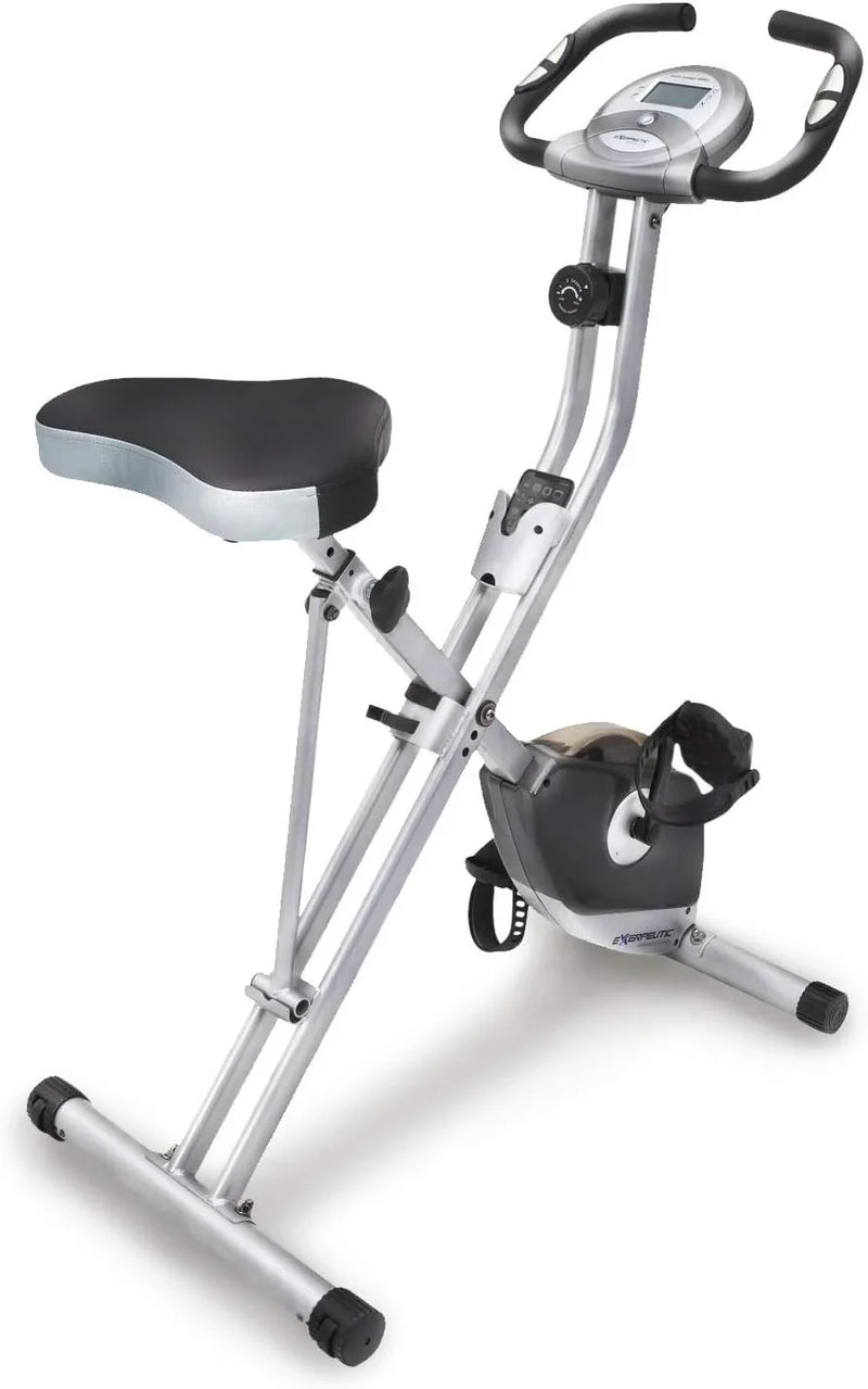 Compact folding exercise bike, 8 different intensity level fixed bikes, featuring Wireless tracking function and option for tablet stand. N2397