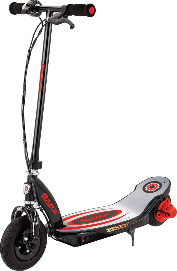 An electric scooter suitable for children over 8 years old - 100-watt hub motor, 8-inch inflatable tires, maximum speed of 11 miles per hour, maximum running time of up to 60 minutes, suitable for users weighing no more than 120 pounds. W3498