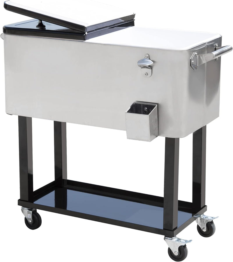 Portable Rolling 80 Quart Steel X8520