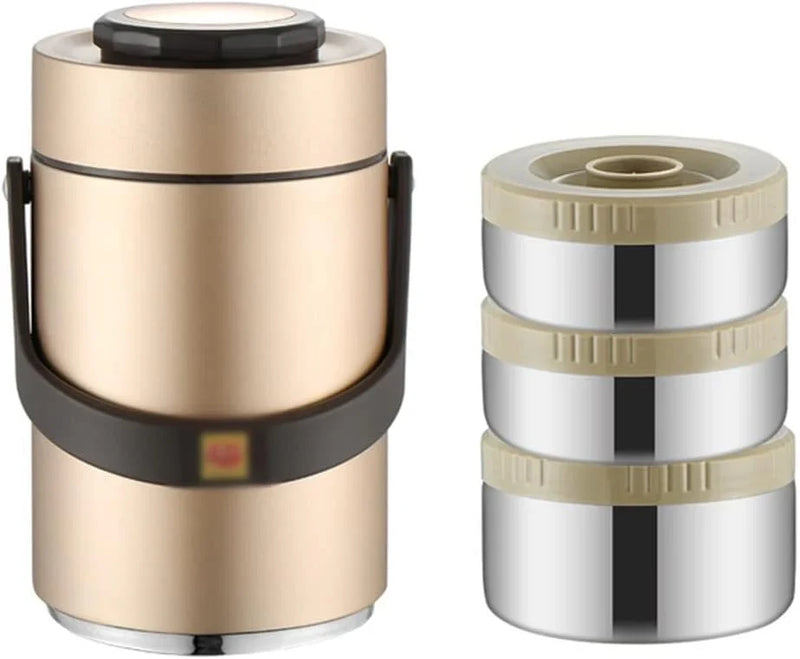 Portable Large Capacity Vacuum Insulation Bento Lunch Box Leak-Proof Food Storage Container Outdoor J8060