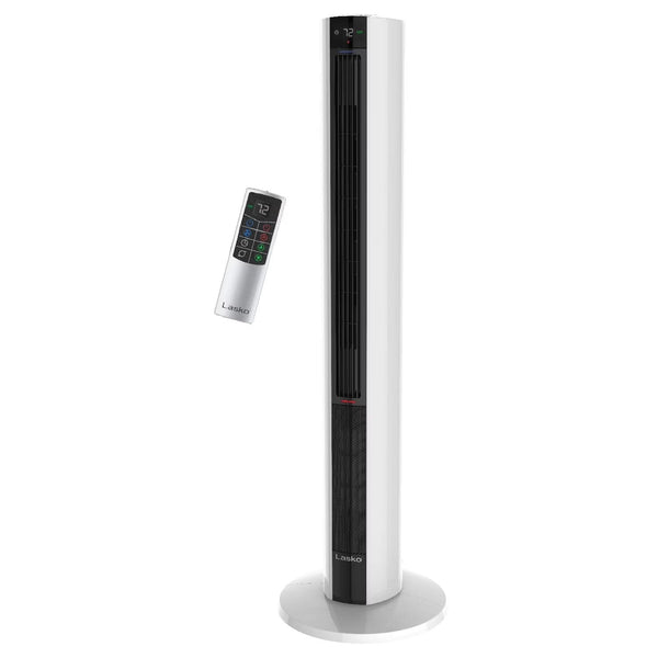 42 in 1500W All Season Tower Fan Space Heater with Timer and Remote, White, FH500 T3376