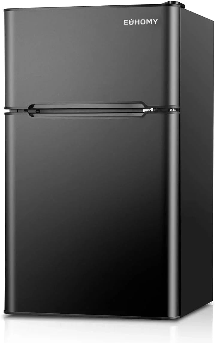 Euhomy Mini Fridge with Freezer, 3.2 Cu.Ft Mini Refrigerator with Freezer V4608