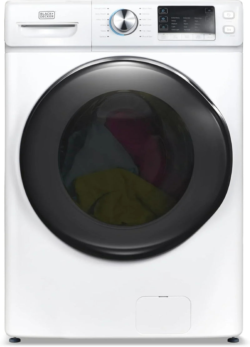 0.9 Cu. Ft. Portable Washer, 6.6 lb. Capacity Washing Machine for Homes & Apartments, 5 Wash Cycles, Quick Connect Sink Adapter and Drain Hose Included, Transparent Lid, BPWM09W, White H8515