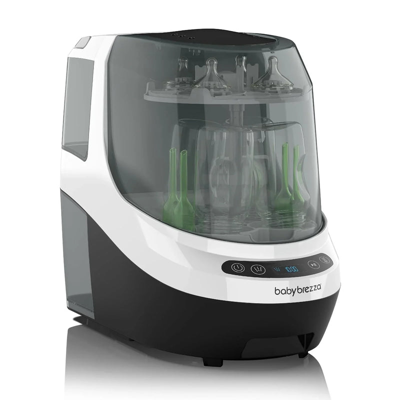 Baby Bottle Washer Pro - Baby Bottle Washer, Sterilizer Dryer - All in One Machine Cleans Bottles, Pump Parts, & Sippy Cups - Replaces Hand Washing, Bottle Brushes and Drying Racks-Brezza K1606