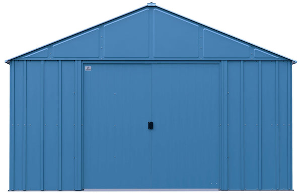 Classic 12x12-ft Blue Grey Corrosion-Resistant Steel Shed Q1764