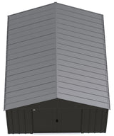 Classic 12x14-ft Charcoal Corrosion-Resistant Metal Shed