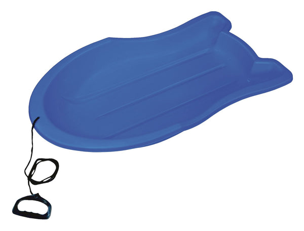 Booster Kids' 1-Person Lightweight Plastic Winter Snow Sled/Toboggan with Tow Rope X7303