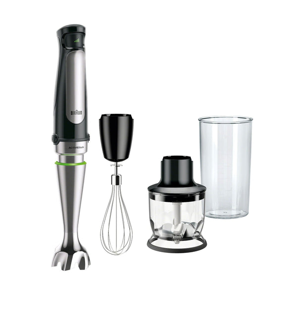 Hand Blender & 1.5-Cup Food Processor with Whisk and Beaker I1444