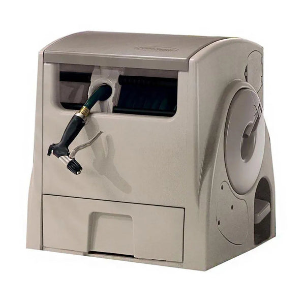 Powerwind Auto Power Rewind Hose Reel, Light Taupe W5683