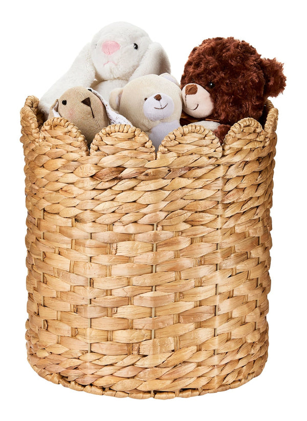 Sadie Woven Tall Water Hyacinth Storage Basket P5134