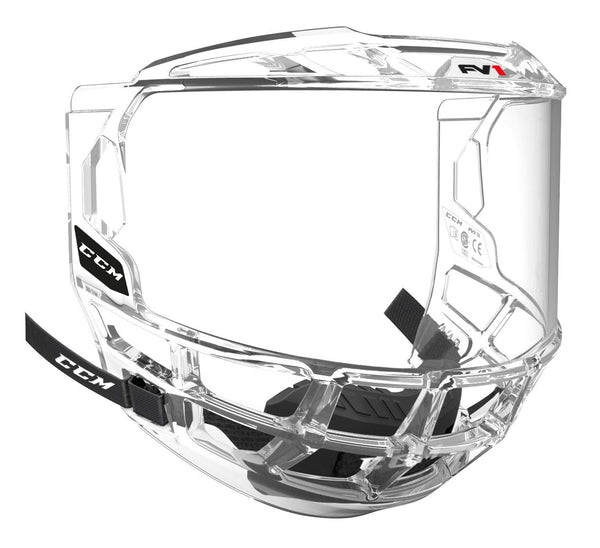 FV1 Full Hockey Helmet Mask/Shield/Bubble, Junior, Clear W3858