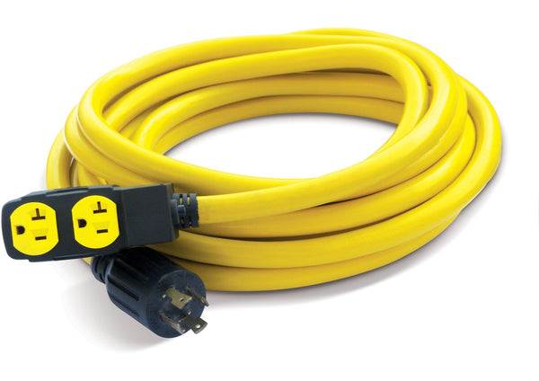 Power Equipment 30A, 250V Flat Generator Extension Cord, 25-ft T7242