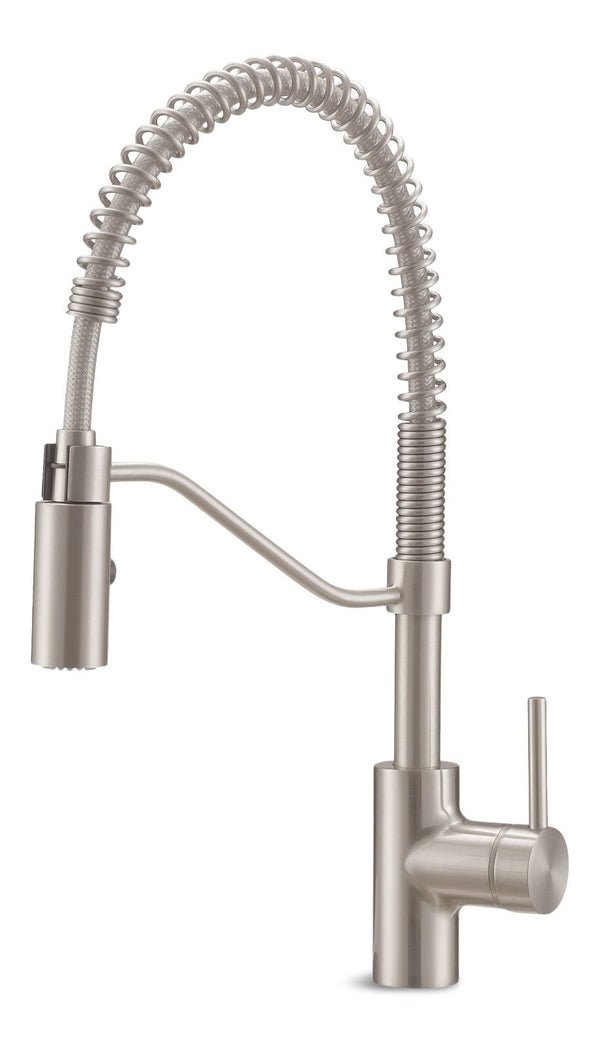 Jasper Single Handle Pull Down Kitchen Faucet, Stainless Steel I7266