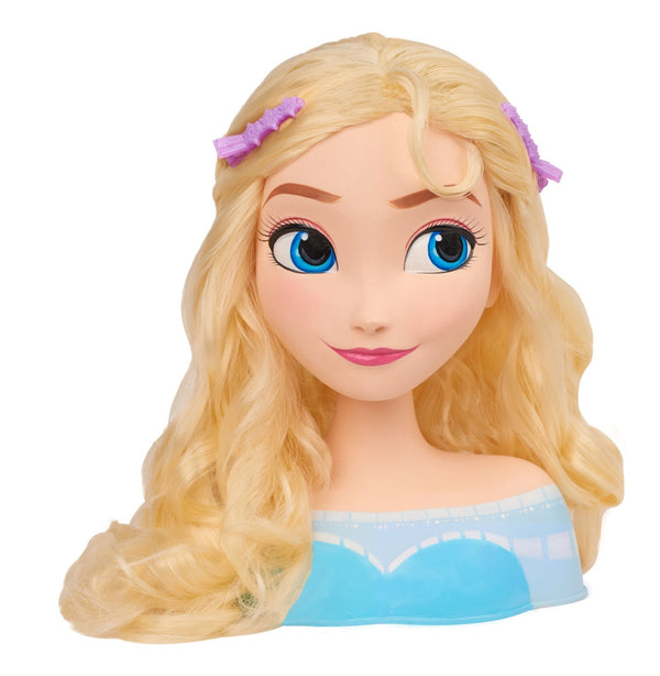 Frozen Elsa Styling Head Toy with 14 Accessories for Hair Styling and Braiding, Ages 3+ Q3917