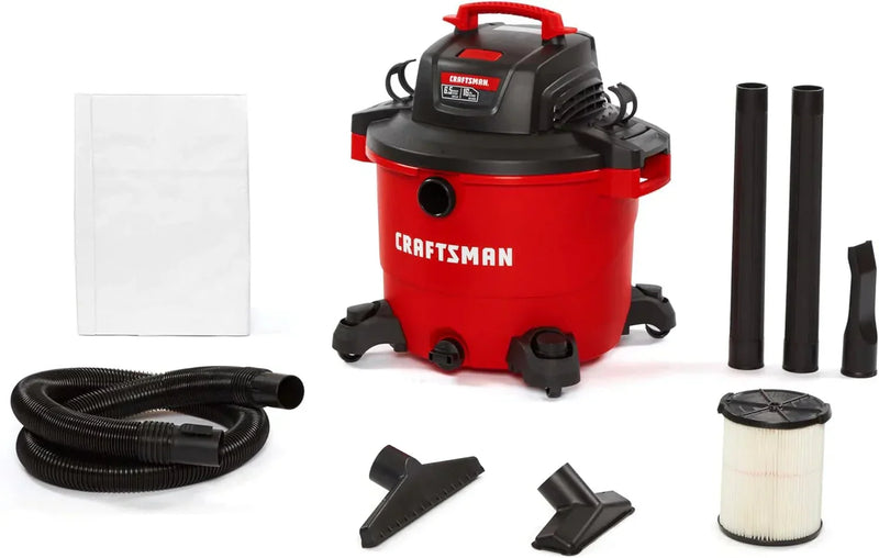 16 Gallon 6.5 Peak HP Wet/Dry Vac, Heavy-Duty Shop Vacuum N9268