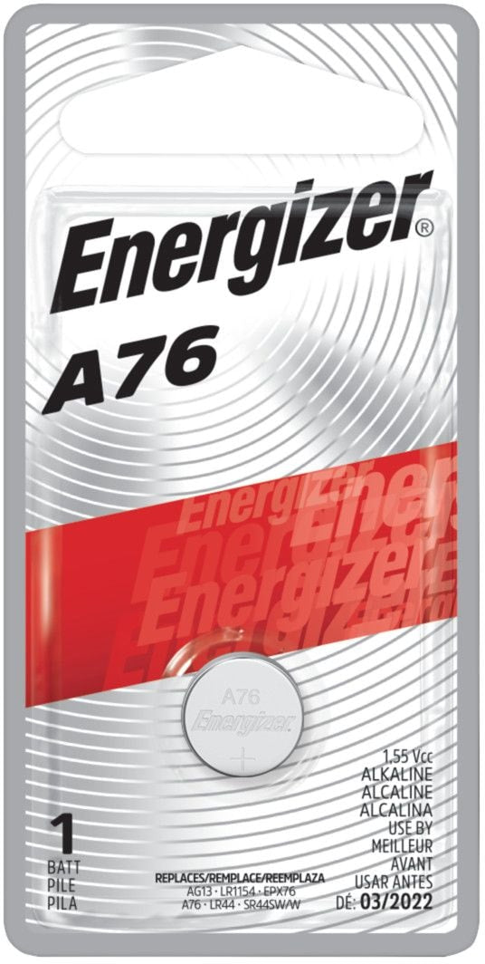 1-pk A76 LR44 1.5V / 1.5 Volt Alkaline Miniature Battery, Long Lasting W6932