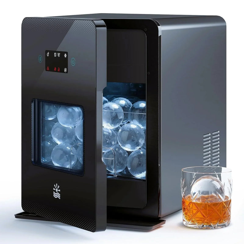 Clear Ice Ball Maker 2" 4 Spheres 144/Day LCD Self-Cleaning P8470