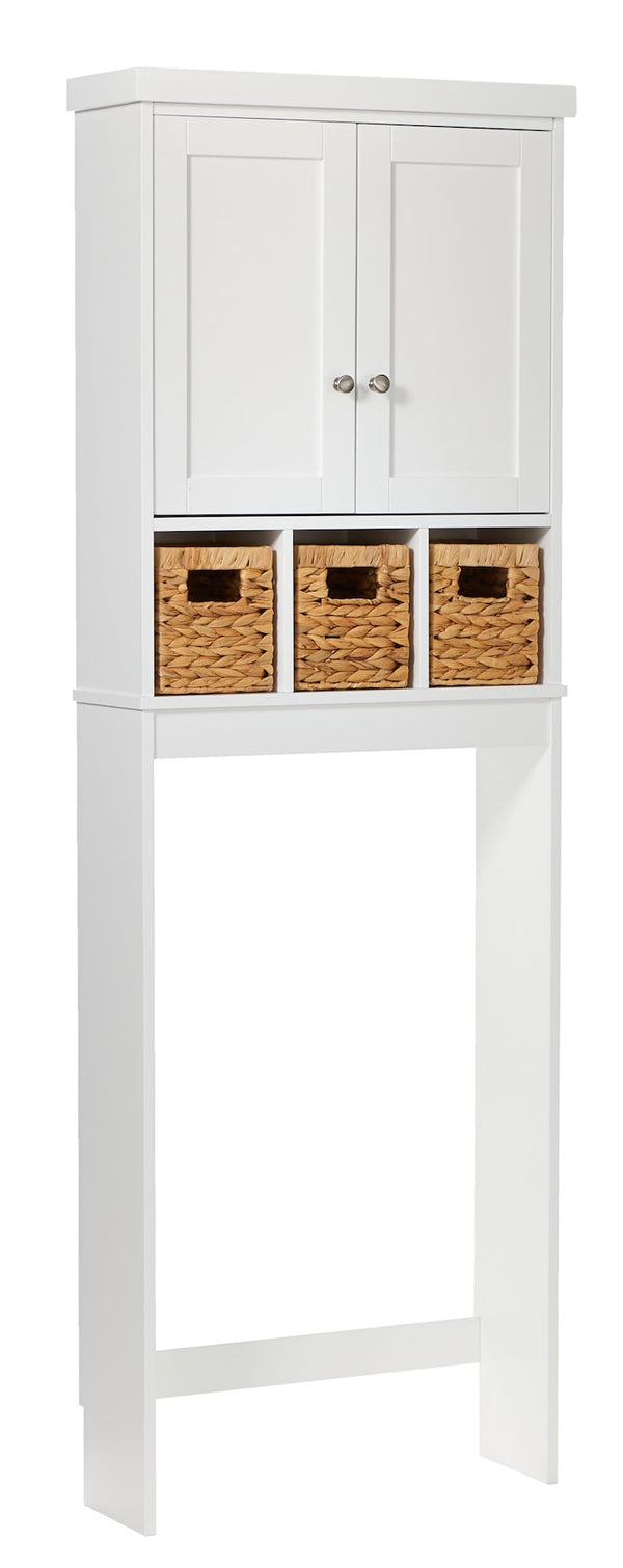 Basket Bathroom Space Saver, White S6202