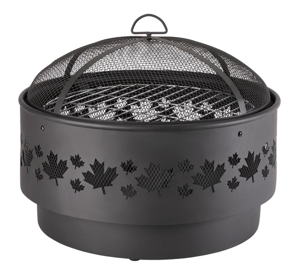 Brome Round Outdoor Wood Firepit, 24-in H5579