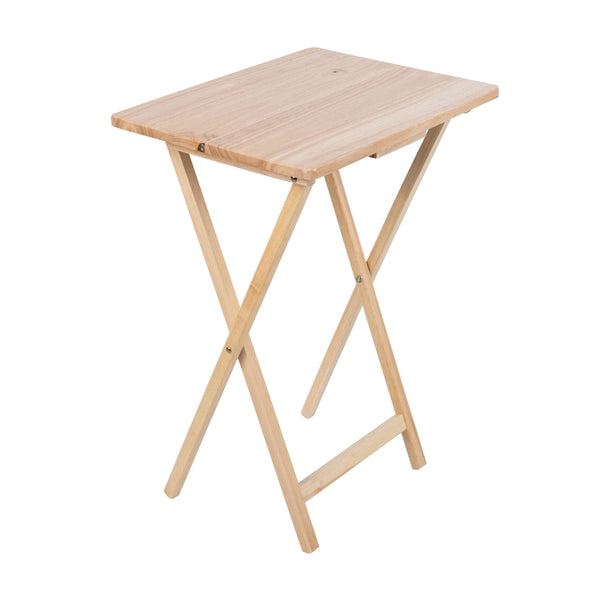 Solid Wood TV Tray, Foldable, Natural Wood Finish TV Tray I9117