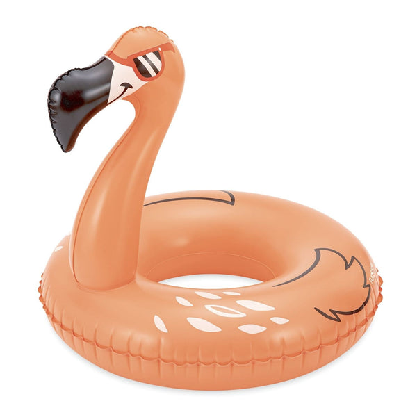 Flaming Flamingo Inflatable Pool Swim Ring/Tube, 33-in M1980