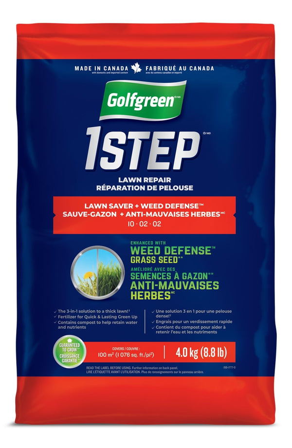 1-Step Lawn Saver + Weed Defense 10-02-02 Grass Seed, 4-kg B2464