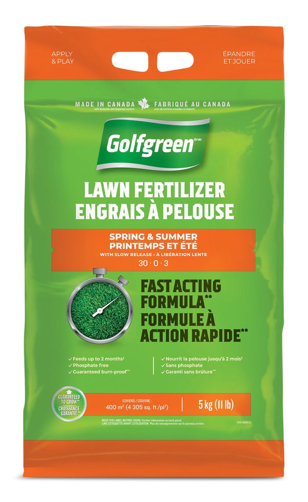 Lawn Fertilizer, 30-0-3, 5-kg B5070
