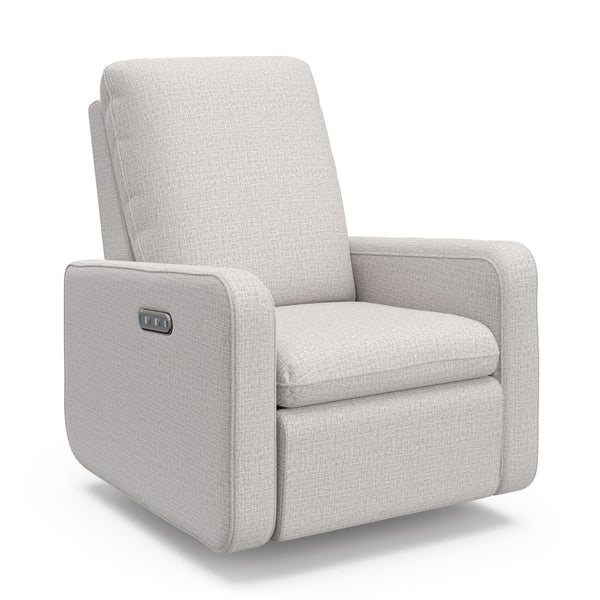 Teddi 1-USB-A/1-USB-C Steel Basketweave Power Recliner & Swivel Glider R4347