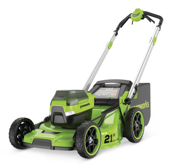 60V 21-in Self-Propelled Lawn Mower with 5.0 Ah Battery & 3A Charger P0722