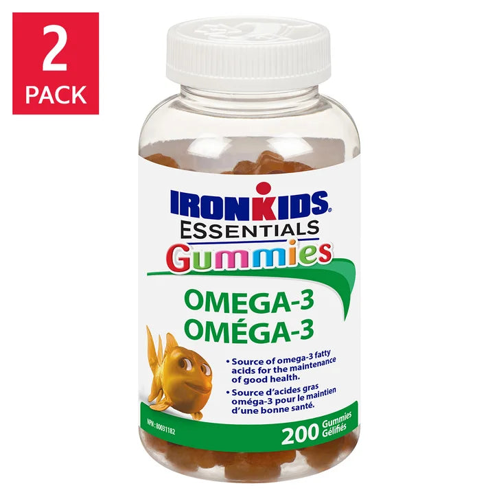 IronKids Essential Omega-3 Gummies, 2 x 200 gummies P7044