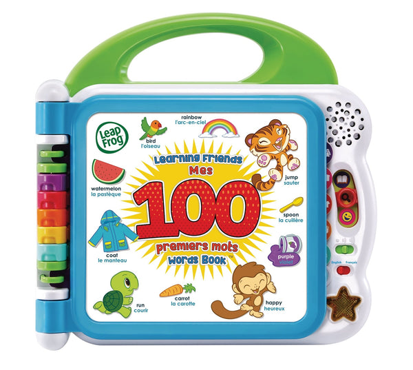 Learning Friends 100 Words Book Play Toy For Toddlers, Bilingual, Ages 18m+ X0877