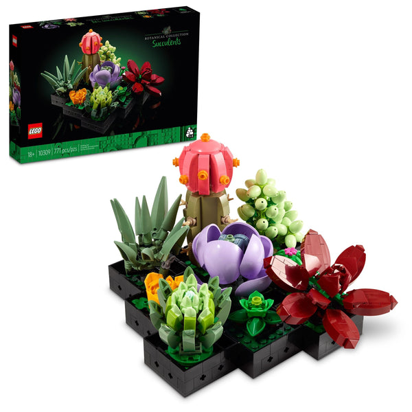 The Botanical Collection Succulents Building Set – 10309, 771-pcs, Ages 18+ T0955