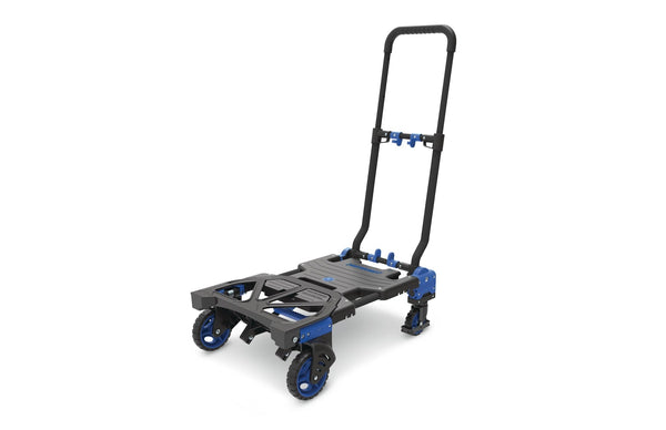 2-in-1 Folding Hand Truck, 300-lb, Black/Blue O3098