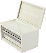 Mini Toolbox with 2 Drawers, New White