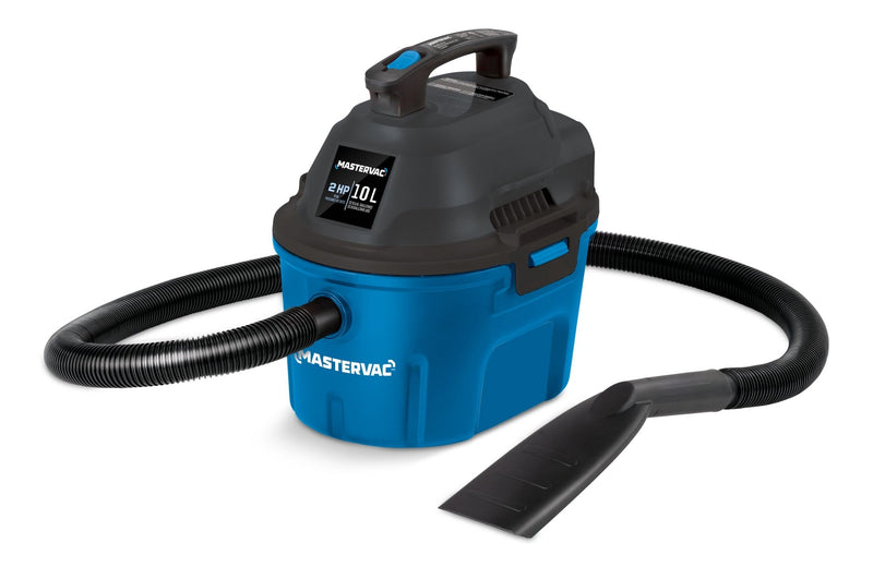 Mastervac AA255 2.0 Peak HP Wet/Dry Shop Vacuum with Hose and Accessories, 10-L P8414