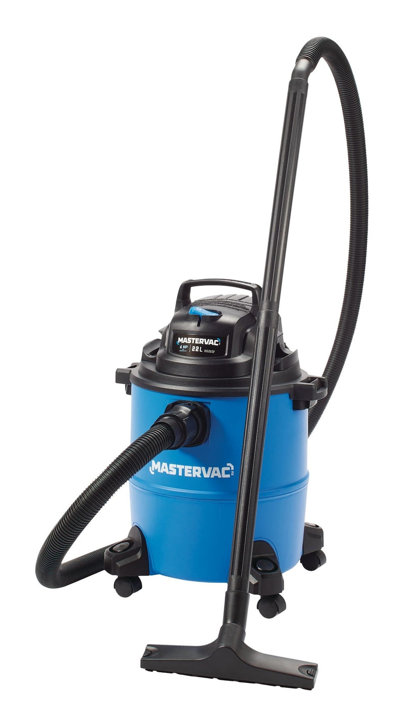 Mastervac VOC608PF 4.0 Peak HP Wet/Dry Shop Vacuum with Hose & Accessories, 22-L T0422