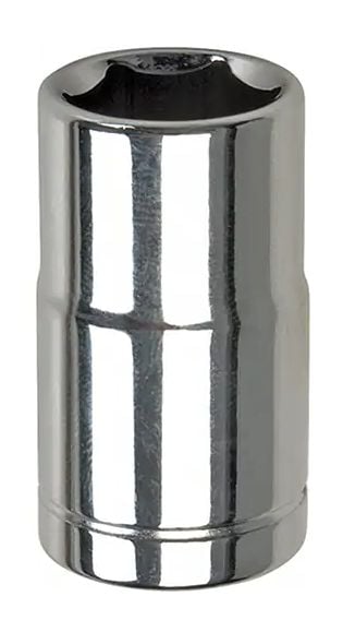 1/4-in Drive Assorted Sizes Regular Socket, 6-Point, Nickel-Chrome Plating O9125