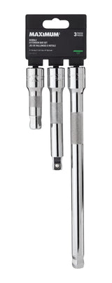 3 Piece 1/2" Drive Wobble Extension Bar Set