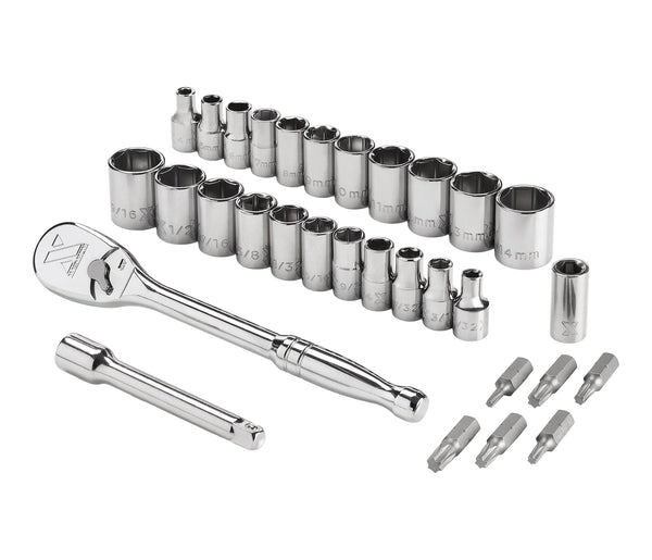 31 Piece 1/4" Drive Metric Socket Set I1204