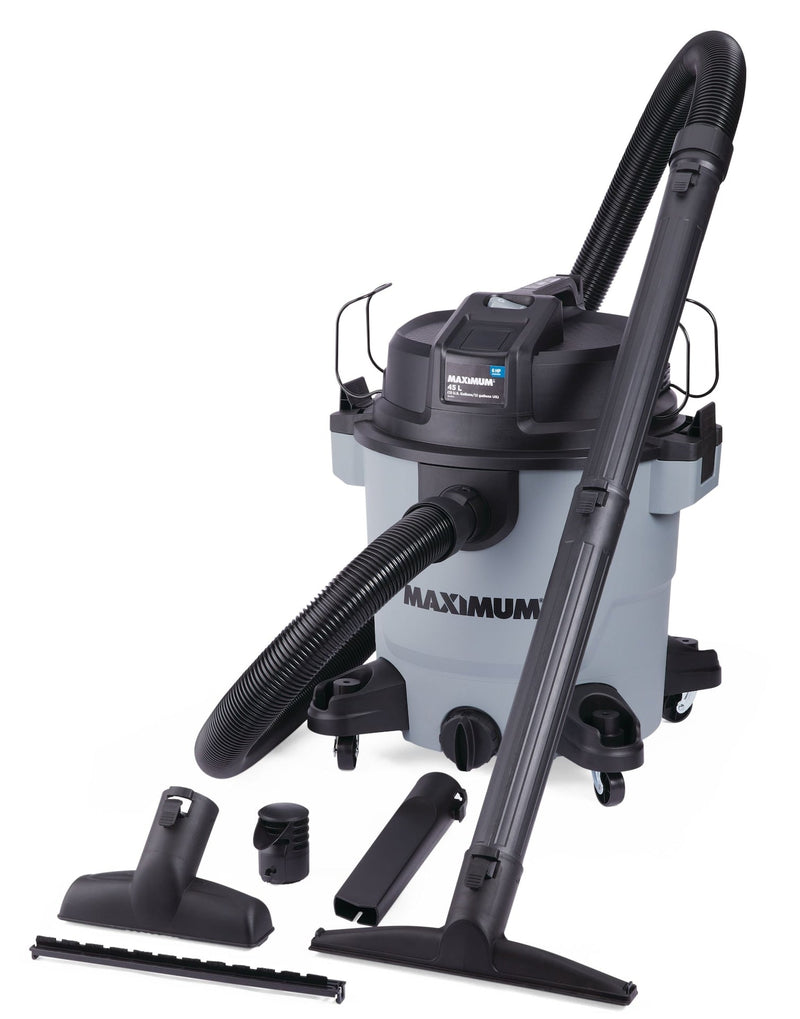 VJH1211PF 6.0 Peak HP Portable Wet/Dry Shop Vacuum with Hose and Accessories, 45-L R2708