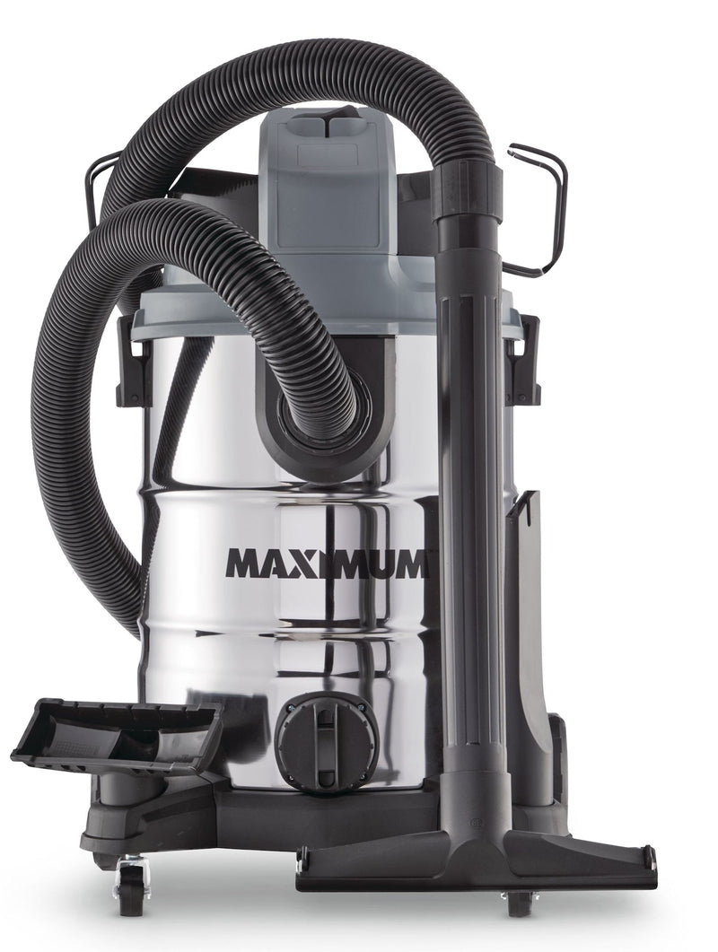 VKD811SW 5.5 Peak HP Stainless Steel Wet/Dry Shop Vacuum with Hose and Accessories, 30-L F9758
