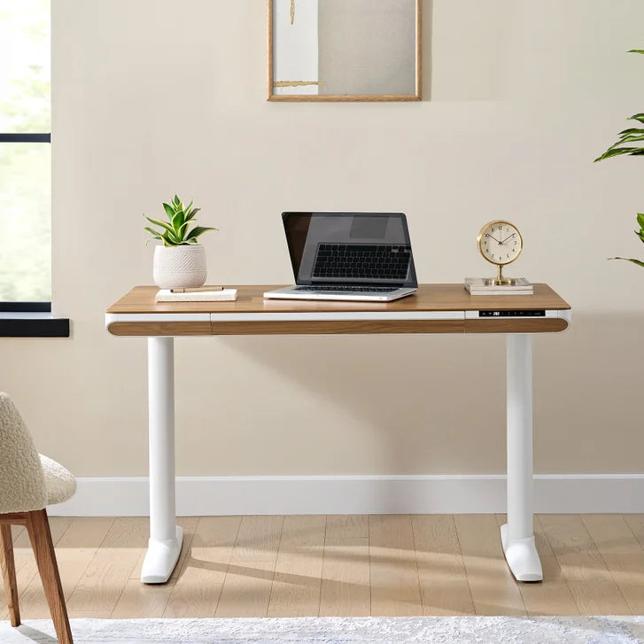 Nico Case 117 cm (46.1 in.) Height Adjustable Lift Desk, White Frame G3580